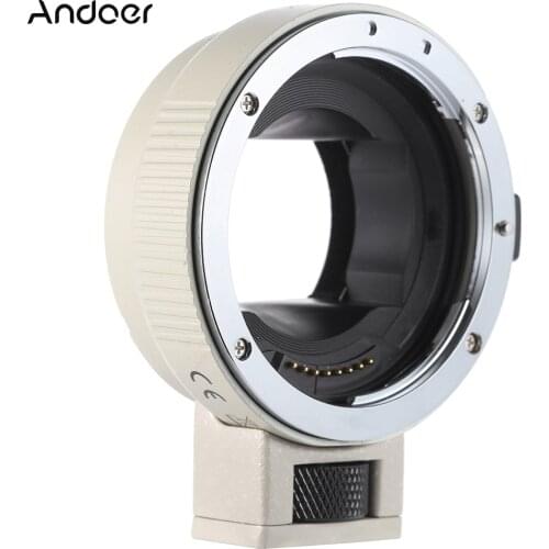 Andoer Auto Focus AF EF-NEXII Lens Adapter Ring for Canon EF EF-S Lens to use for Sony NEX E Mount Camera Full Frame A7/A7R