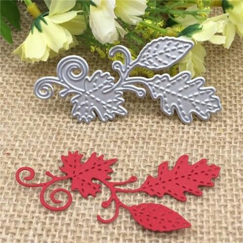 Leaves Branch Metal Embossing Cutting Dies Stencils Scrapbooking Photo Album DIY Decorative Craft