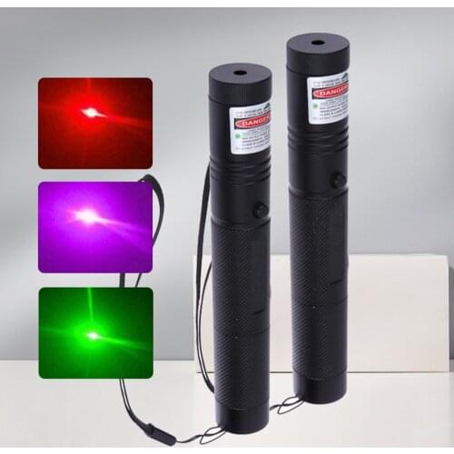 High-power green dot laser pointer 5 milliwatts super far radiation 8000m green laser sight with 18650 battery charger