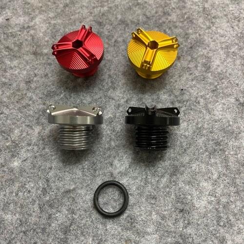 Motorcycle CNC Engine Oil Filter Cup Plug Cover Oil screw cap For DUCATI HYPERMOTARD 796 SP MONSTER 696 796 821 1200 1100 EVO