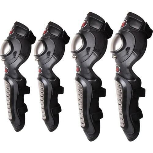 Motorcycle knee pads stainless steel elbow pads knee protector kit Cycling outdoor sports Motocross ATV UTV Protective equipment