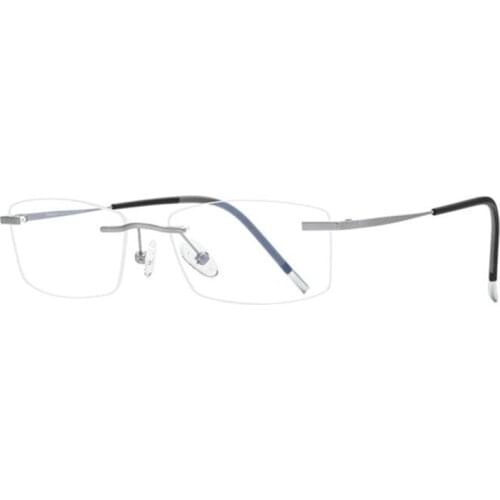 Titanium Rimless Progressive Multifocus Glasses Vintage Unisex Optical Eyewear Anti-fatigue Prescription Reading Eyeglasses