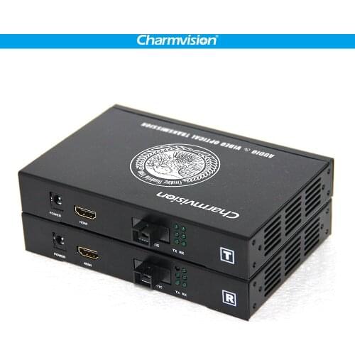 Charmvision EVO-1H HDMI Fiber Transmission over 20km Single Mode Single Core HDMI Optical Transceiver SC FC HDMI Fiber Extender