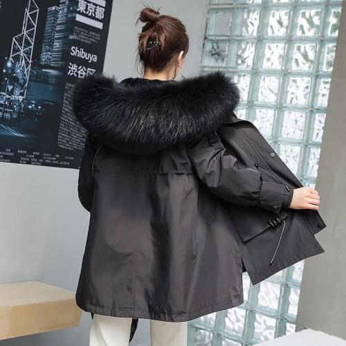 Rabbit Women Clothes 2020 Real Fur Parka Warm Winter Coat Womens Clothing Manteau Femme YY1061