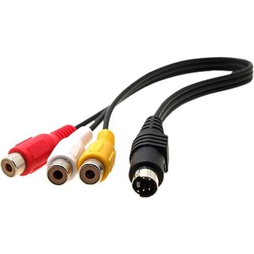 IMC Hot 4 Pin S-Video to 3 RCA Female TV Adapter Laptop Cable
