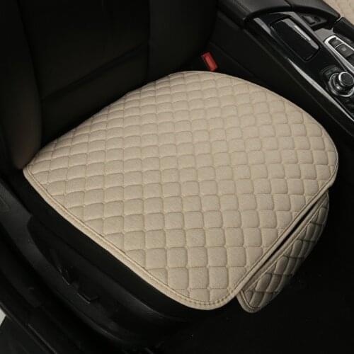 Universal Size Linen Car Seat Cover Four Season Front Flax Cushion Breathable Protector Non slide Pad Mat Auto accessories