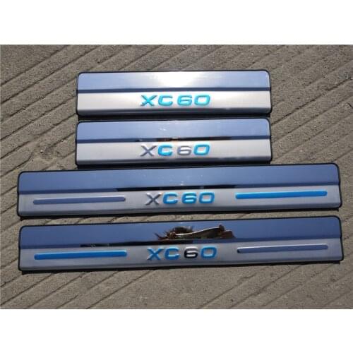 High quality 304 Stainless Steel Boutique Side Scuff Plate/Door Sill Door Sill for VOLVO XC60 2009-2017 Car styling
