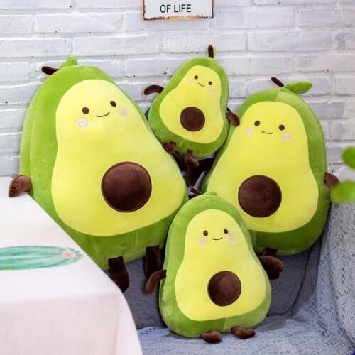 Zqswkl 35/50/60/70cm avocado soft toy doll simulation fruit plush toy for children birthday gift pillows decor home