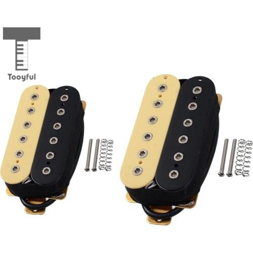 Tooyful Durable 1 Set Metal Guitars Humbucker Pickup with Screws Springs Musical Instrument Parts DIY