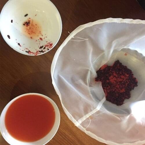 1PC 120/160/200 Mesh Reusable Fine Mesh Wine Strainer Juice Soy Milk Nut Tea Nylon Filter Bag Bowl Shape Food Coffee Filter