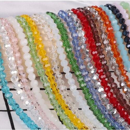 100pcs 4mm Austria Green Faceted Ball Beads Women Diy Accessories for Jewelry Makging Spacer Crystal Glass Beads Wholesale