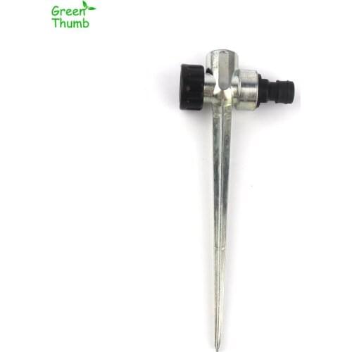 5pcs 1/2inch Female Thread Ground Insertion Fixed Rod Zinc Alloy With Sprayer Metal Base Garden Irrigation Agricultural