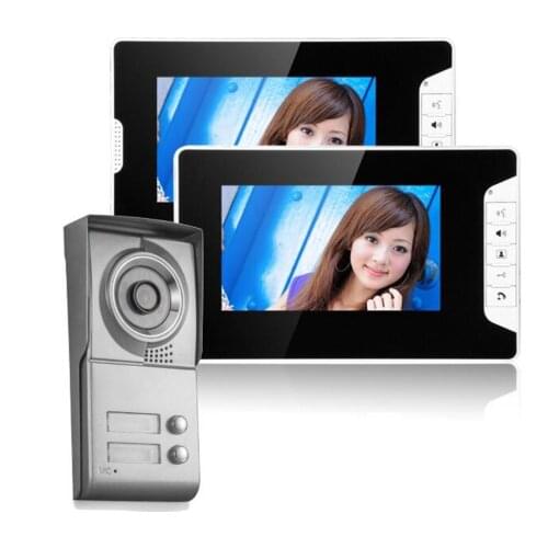 7 Inch 1V2 Monitor Two Way Intercom Wired Video Door Phone
