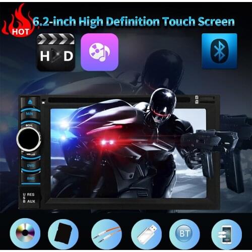 6.2 Inch Car Radio Car Video Player Stereo 12V Car Video Player DVD Mirror Link Rear View Camera For VW Bmw Audi Benz Toyato