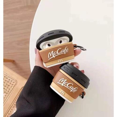 For huawei freebuds 4i case,3D coffee Case for freebuds pro Soft Silicone Earphone Headphone Cover For huawei freebuds 3 4