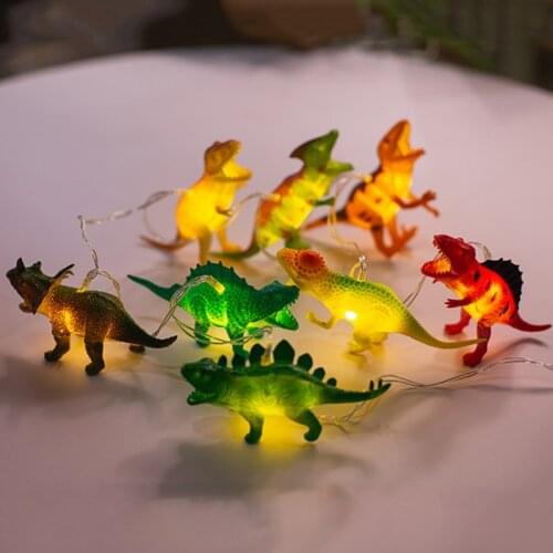 Dinosaur String Light Garland dino Birthday party Decoration for Kids room Fairy Light Baby Shower Boy Dinosaur Party gift Toys