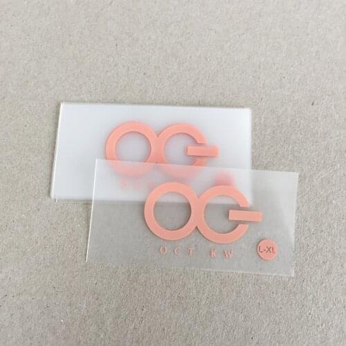 High Quality Custom Logo Clothing TPU Printing Size Labels For Swimwear