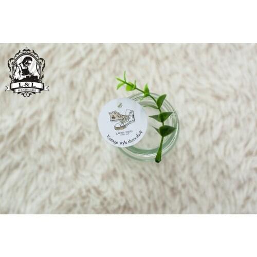 #17 200 pcs diameter 3.5cm kraft/white paper label product label Shoe label BIG SALE gift tags Label customization