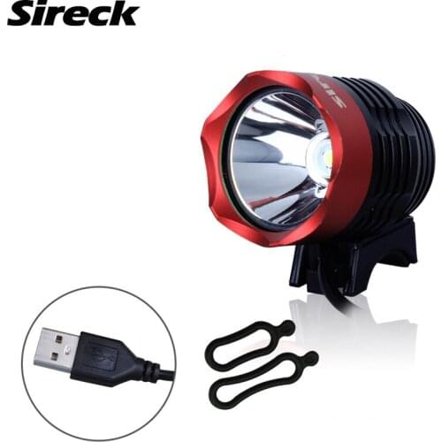 Sireck 1200 Lumen Bike Light Waterproof Bicycle LED Light USB Interface Headlight Lamp Cycling Accessories Without Battery