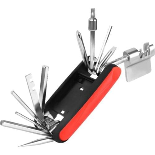 Bicycle Repair Tool Set with Chain Cutter Combination Multi-Function Tool Bicycle Multi-Function Portable Wrench