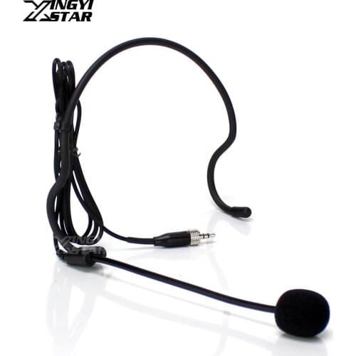3.5mm Jack Stereo Screw Lock Condenser Headworn Mic Headset Microphone For Wireless Bodypack Transmitter EW100 EW300 EW500 G3 G2