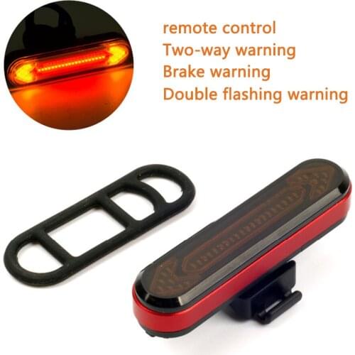 Professional Bicycle Steering Lamp USB Charging Bike Taillight LED Wireless Remote Control Steering Lamp Warning Light