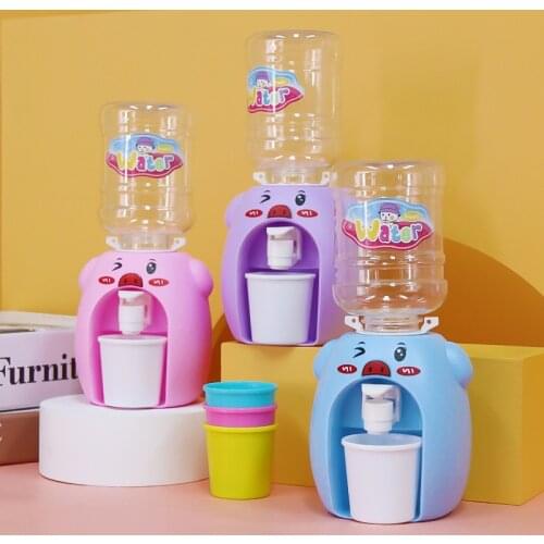 Novelty Duck Animal Mini Drink Water Dispenser Toy Kitchen Play House Toys for Children Game Toys Simulation Kitchen