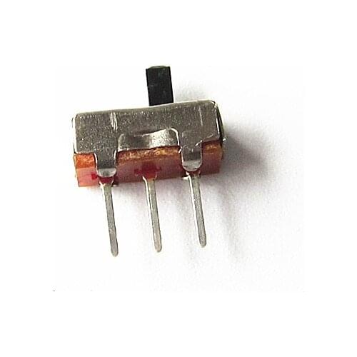 10pcs/Lot) SS12D00G3 Toggle Switch 3mm High 3 Feet 1P2T Feet Pitch about 2.5 Small Switches