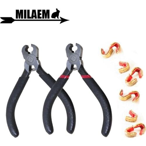 Archery BowString Nocking Points Pliers 10pcs Brass Buckle Clip Knocks Tool Nokset Compound Bow Shooting Accessories