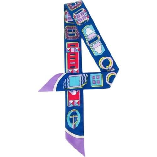 2021 new womens silk scarf wild tie bag handle ribbon Korean fashion headband ladies scarves and shawls C88