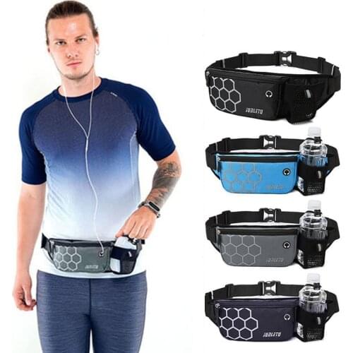 Running Waist Pack Outdoor Women&Men Hydration Belt Gym Trail Fitness Jogging Waist Bag Water Bottle Sport Accessories
