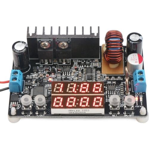 Adjustable Buck Voltage Regulator Current Stabilizer 12V 24V 160W NC Power Supply Module DC 6~40.00V to 0~32.00V 5.1A Adapter