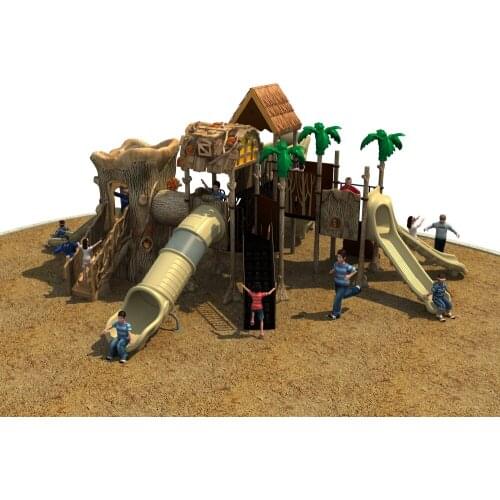 CE,TUV glass fiber reinforced plastics outdoor playground 114m steel tube children play structure YLW-OUT1901