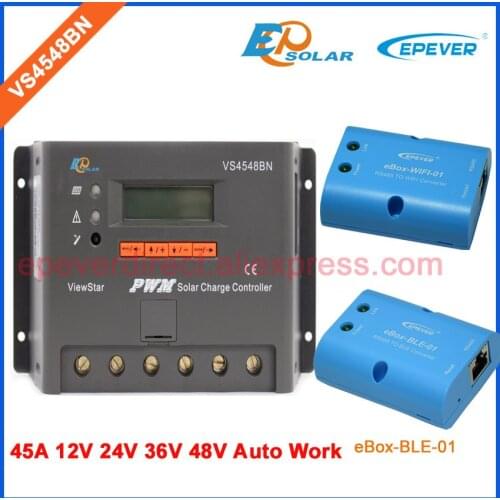Panels Solar regulator Battery charger 12V/24V/36V/48V auto work EPEVER VS4548BN 45A 45amps controller with lcd display screen