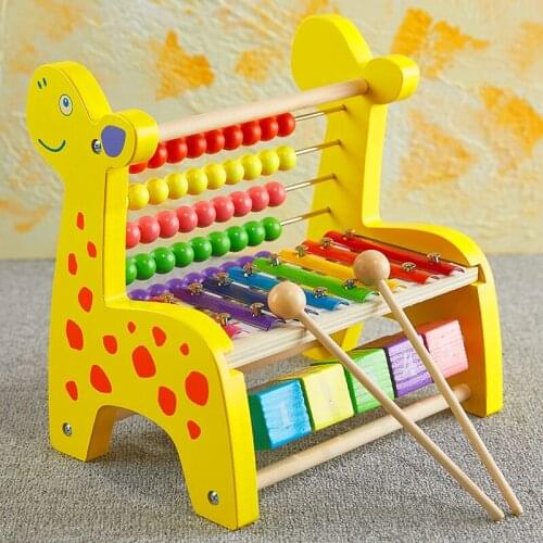 Souptoys Arithmetic toy Childrens Beaded toys Early Childhood Building Block Wooden toys Bead-winding calculating frame