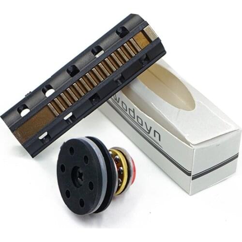 Tactical GearBox Ball Bearing Piston Head & 14 Teeth Milled high speed Piston AR15 M4A1 Gearbox Modification Jinming Airsoft