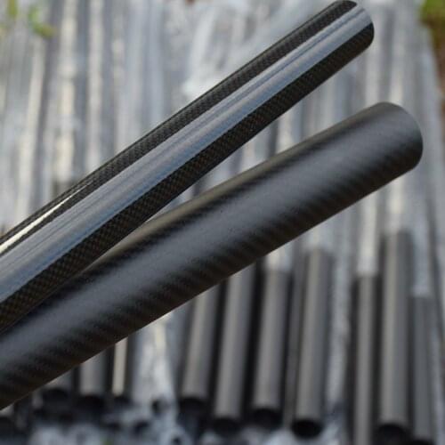 1PCS Length 1000mm Twill Matte glossy carbon fiber tube pipe high composite hardness material 3K for plant protection aircraft