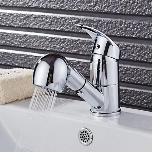 Vidric New Arrivals Kitchen Faucet chrome Pull Out Kitchen Tap with Shower Head Single Handle Water Mixer Tap Mixer Tap
