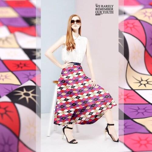 100% pure mulberry Lingge real silk georgette real silk fabric light silk fabric A29