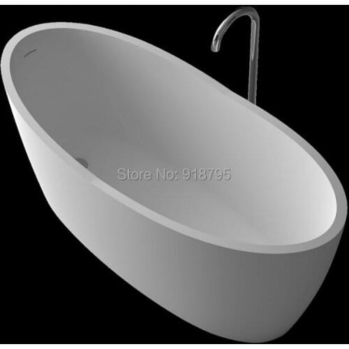 1800x780x710mm Solid Surface Stone CUPC Approval Bathtub Rectangular Freestanding Corian Matt Or Glossy Finishing Tub RS6590