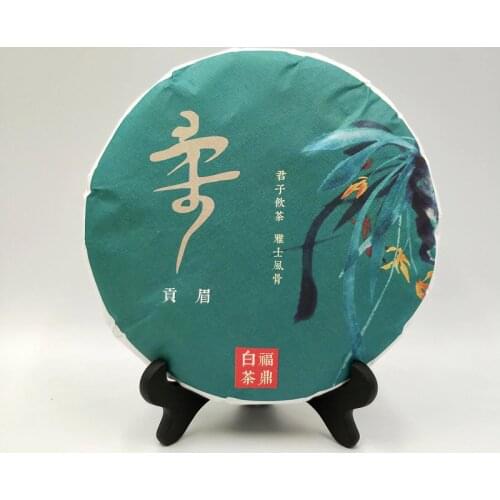 2018 Fuding White Chinese Tea Gong Mei Spring Ancient Tree High Aroma Aged Bai Cha Cake 350g