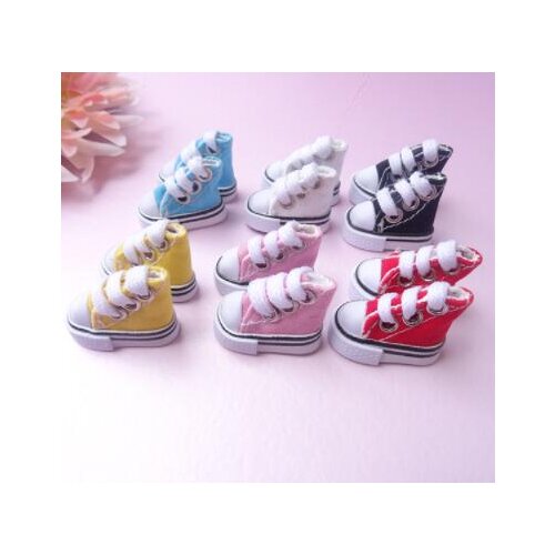 5Pair/lot 3.5cm Canva Shoes For Blythe Dolls Causal Shoes For 30cm 1/6 BJD Fashion Doll Accessories