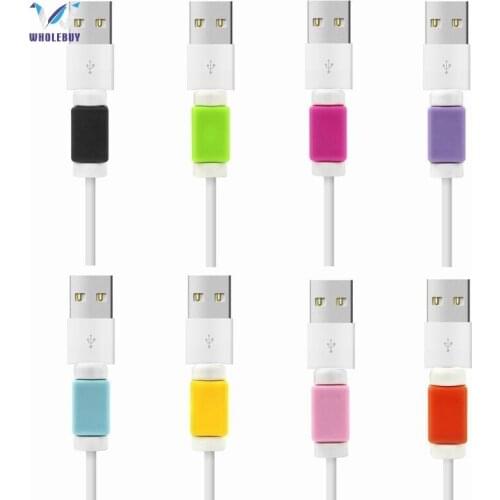 500PCS/LOT Digital Charger Data Cable Saver Protector Cord Use for IPhone 8 7 6 6s 6 Plus 6s Plus Charging Cable Winder Cover