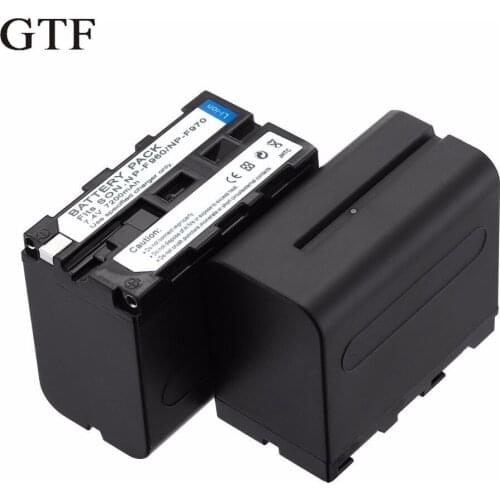 GTF Np-F970 / F960 battery for F950 F750 F550 F570 F330 MC1500C 190P 198P F950 HD1000C Rechargeable battery