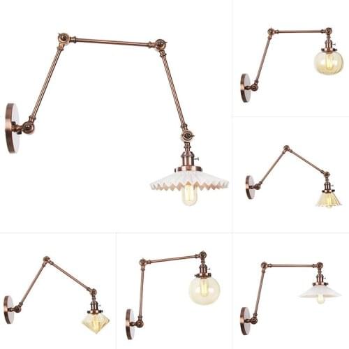 American style is pure and fresh and small milk tea shop decoration character dining-room aisle study box wall lamp