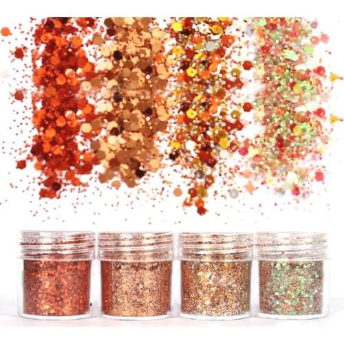 Colorful Gradient Glitter Powder Shiny Chunky Glitters For Resin Jewelry Making