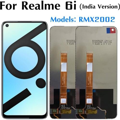 6.5"For Oppo Realme 6 Indian version LCD RMX2002 Display Touch Screen Digitizer Assembly Replacement for OPPO Realme6i lcd