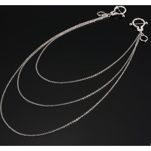 Long Chain Nipple Ring Fashion Handcuff Surgical Steel Body Jewelry Piercing Men Women Puncture Rhinestone Jewelry