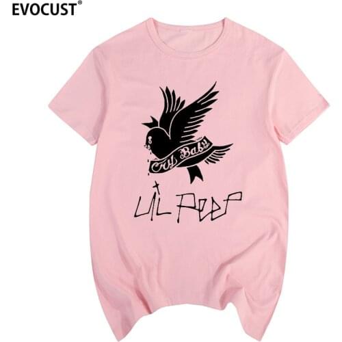 Lil peep Music Man Summer Graphic Tees Singer HELLBOY hiphop rapper CRY BABY T-shirt Cotton Men T shirt New women TEE fashion