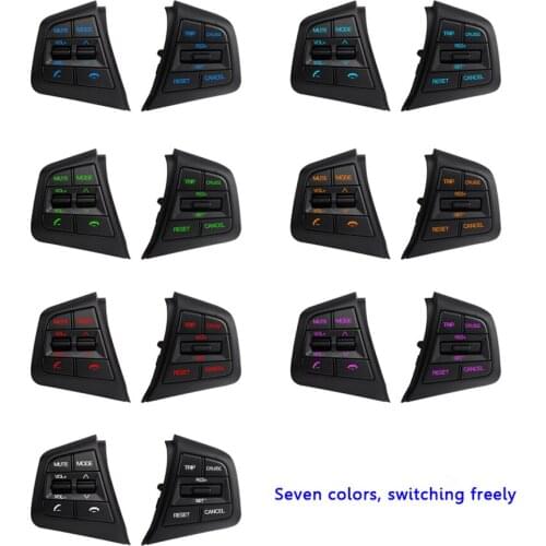 Steering Wheel Cruise Control Buttons Left And Right Multimedia Button For Hyundai Creta Ix25 1.6L Seven color free switching